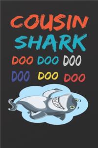 cousin shark doo doo notebook