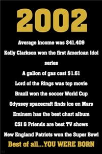 2002...Best of All, you were born.