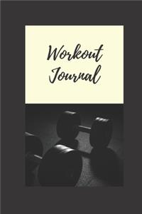 Workout Journal / Fitness Log Book / Exercise Gym Planner, Diary ( 6 x 9, 100 pages, softcover )