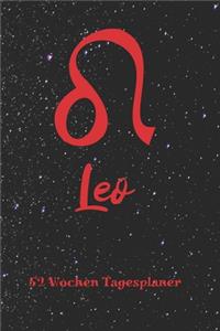 Löwe Sternzeichen Leo - 52 Wochen Tagesplaner