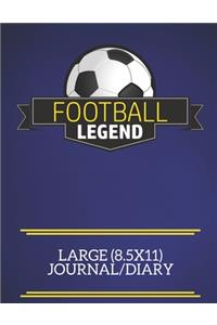 Football Legend Large (8.5x11) Journal/Diary