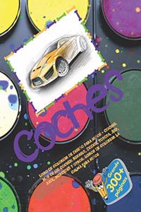 Libro de colorear de diseño para niños - Coches. Más de 100 coches