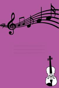 Music Manuscript Paper For Violin Musician