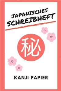 Japanisches Schreibheft Kanji Papier
