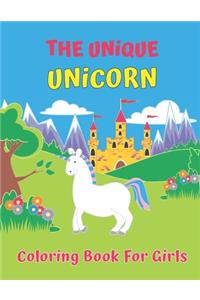 Unique Unicorn Coloring Book For Girls