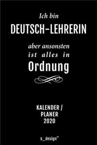Kalender 2020 für Deutsch-Lehrer / Deutsch-Lehrerin