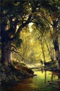 Thomas Hill Angler in a Forest Interior Journal