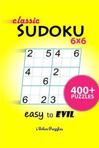 Classic SuDoKu 6x6 Easy to Evil