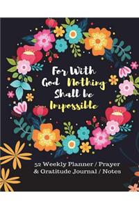 For with God Nothing Shall Be Impossible