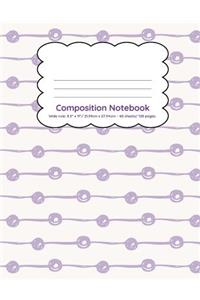 Composition Notebook Wide Ruled 120 Pages
