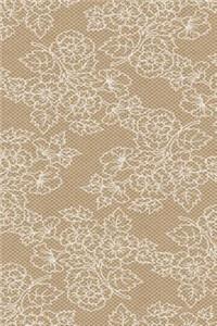 2019 Weekly Planner Floral Lace Kraft Design Pattern 134 Pages