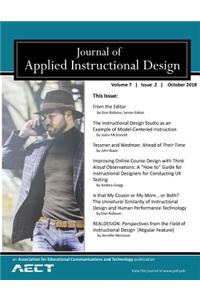 Journal of Applied Instructional Design Volume 7 Issue 2 October 2018