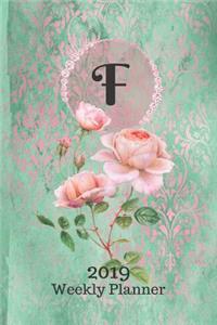 Letter F Personalized 2019 Plan on It Weekly Planner