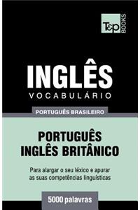 Vocabulário Português Brasileiro-Inglês - 5000 palavras
