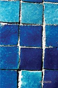 Journal Pages - Blue Tile(Unruled)
