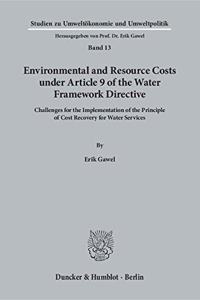 Environmental and Resource Costs Under Article 9 of the Water Framework Directive