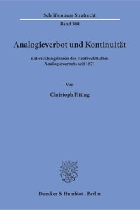 Analogieverbot Und Kontinuitat