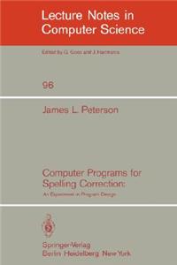 Computer Programs for Spelling Correction