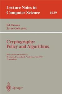 Cryptography: Policy and Algorithms