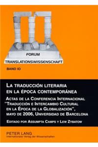 Traducción Literaria En La Época Contemporánea