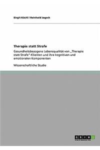 Therapie statt Strafe