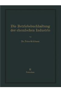 Die Betriebsbuchhaltung Der Chemischen Industrie