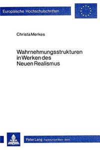Wahrnehmungsstrukturen in Werken Des Neuen Realismus