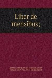 Liber de mensibus