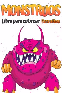 Libro para colorear de monstruos para ninos