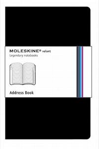 Moleskine Black Address Book Volant Large