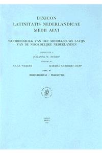 Lexicon Latinitatis Nederlandicae Medii Aevi Fasc. 47