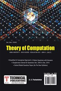 Theory of Computation for BE Anna University R21CBCS (IV - CSE /IT - CS3452)