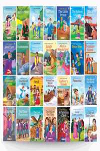 Story Books for Kids - World Classic (Abridged) (Set of 28 Books) (Illustrated) - Jane Eyre, Black Beauty, Alice in Wonderland, Jungle Book, Great Expectations, ..., A Christmas Carol - English Stories for Children - Age 6+