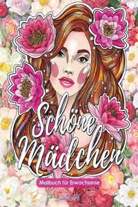 Schöne Mädchen - Malbuch für Erwachsene