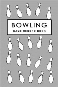 Bowling Game Record Book