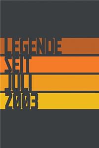 Legende seit Juli 2003