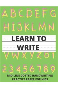 Learn to Write