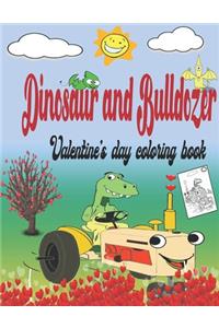 Dinosaur and bulldozer valentine's day