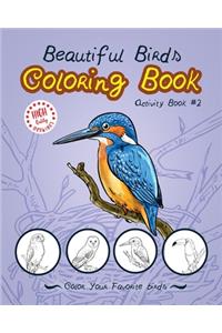 beautiful birds coloring book (activity book#2)