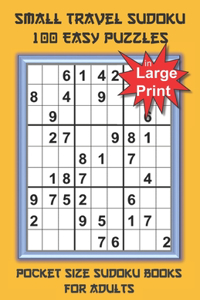 Small Travel Sudoku in Large Print
