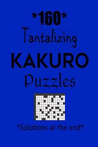 160 Tantalizing Kakuro Puzzles - Solutions at the end: Kakuro puzzle books - Have a Blast!