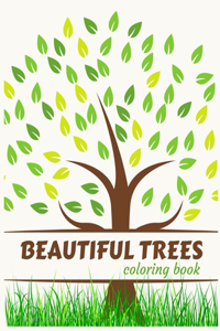 Beautiful Trees Coloring Book