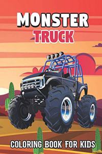 Monster Truck Coloring Book For Kids