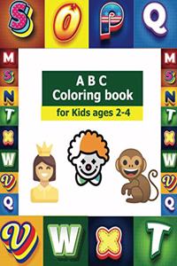 ABC Coloring Book for Kids Ages 2-4