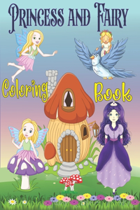 Princess and Fairy Coloring Book