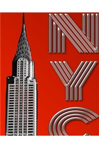 Iconic New York City Chrysler Building creative Writing Drawing Journal