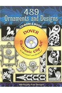 489 Ornaments and Designs CD-ROM and Book