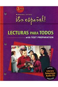 Â¡en EspaÃ±ol!: Lecturas Para Todos Student Edition with Audio CD Level 3