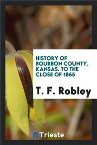 History of Bourbon County, Kansas