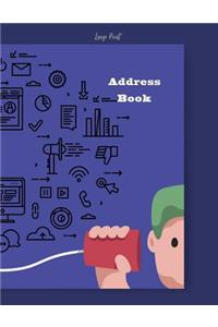 Address Book Large Print